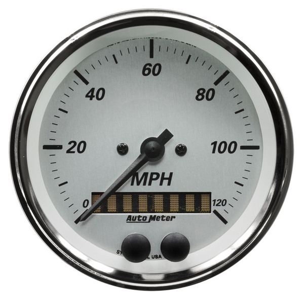 3-3/8" GPS SPEEDOMETER, 0-120 MPH, AMERICAN PLATINUM